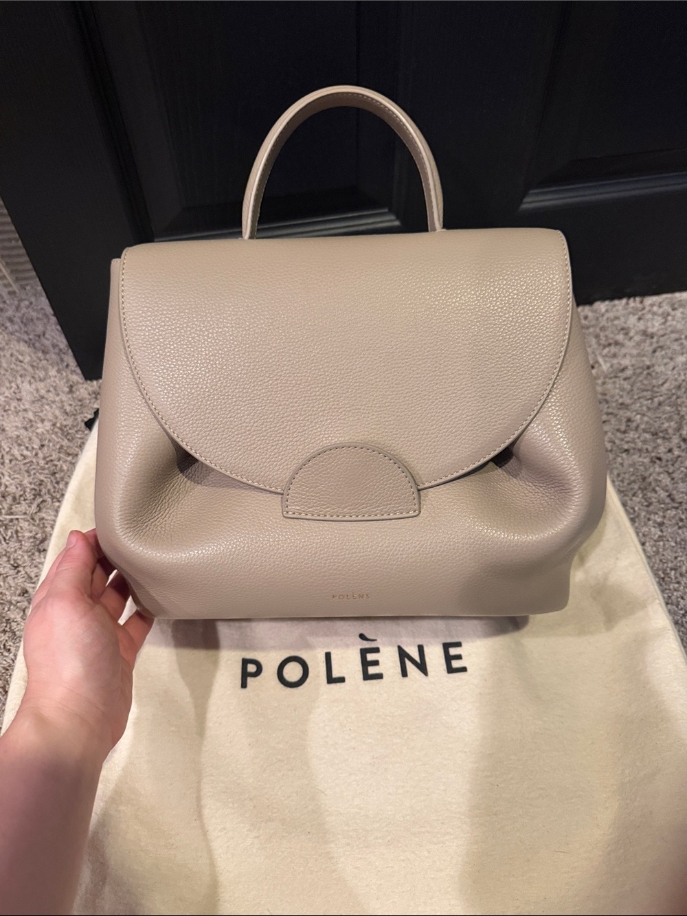 Authentic Polene Numero Un in Taupe
